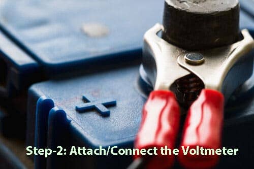 Step2-Attach or Connect the Voltmeter
