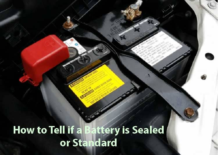 How to tell if a battery is sealed or standard